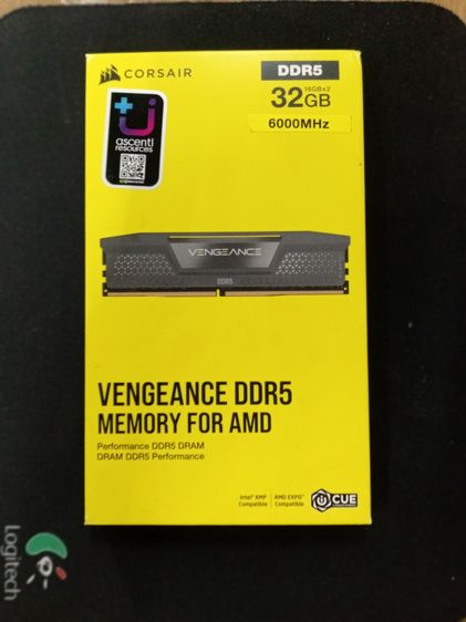 ที่เก็บข้อมูลและเมมโมรี่การ์ด RAM PC Corsair Vengeance DDR5 32GB (16GBx2) Bus 6000MHz มือ 1 ของใหม่ ประกันศูนย์ไทย