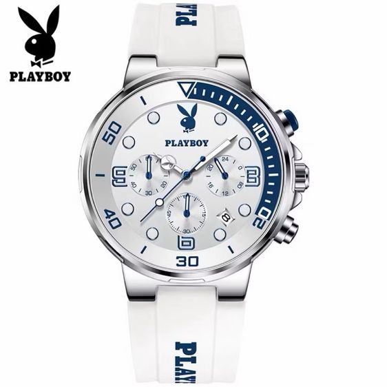 อื่นๆ ส่งต่อ นาฬิกา Playboy สีขาวน้ำเงิน 💙🐰🤍