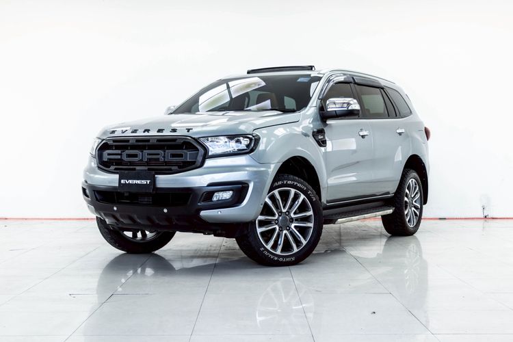 Ford Everest 2019 2.0 Bi-Turbo Titanium+ 4WD Utility-car ดีเซล ไม่ติดแก๊ส เกียร์อัตโนมัติ เทา