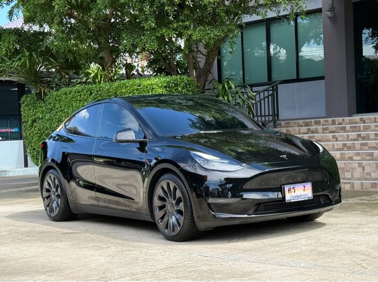 Tesla Model Y 2024 Performance Utility-car ไฟฟ้า ไม่ติดแก๊ส เกียร์อัตโนมัติ ดำ