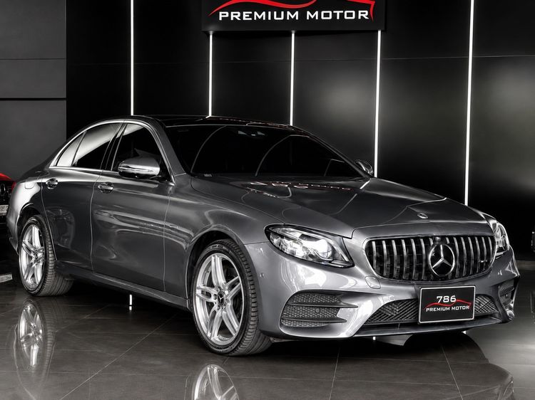 Mercedes-Benz E-Class 2021 E300 Sedan ปลั๊กอินไฮบริด (PHEV) ไม่ติดแก๊ส เกียร์อัตโนมัติ เทา