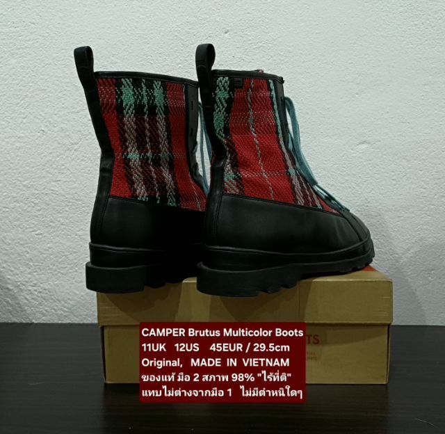 CAMPER Brutus Boots, Men's 11UK 45EU(29.5cm) Original ของแท้ มือ 2 สภาพแทบไม่ต่างกับมือ 1, รองเท้า CAMPER หนังแท้ผสมผ้า ใหม่กริ๊บ สวยมาก รูปที่ 12