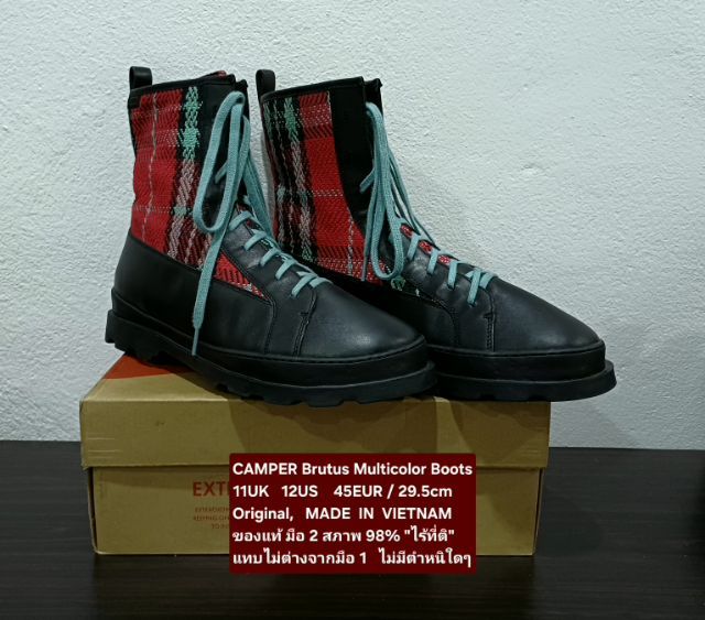 CAMPER Brutus Boots, Men's 11UK 45EU(29.5cm) Original ของแท้ มือ 2 สภาพแทบไม่ต่างกับมือ 1, รองเท้า CAMPER หนังแท้ผสมผ้า ใหม่กริ๊บ สวยมาก รูปที่ 4