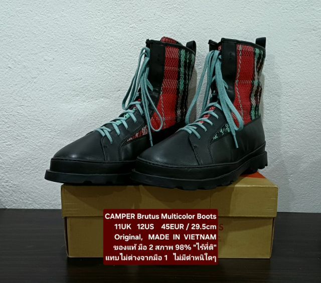 CAMPER Brutus Boots, Men's 11UK 45EU(29.5cm) Original ของแท้ มือ 2 สภาพแทบไม่ต่างกับมือ 1, รองเท้า CAMPER หนังแท้ผสมผ้า ใหม่กริ๊บ สวยมาก รูปที่ 5