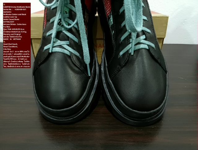 CAMPER Brutus Boots, Men's 11UK 45EU(29.5cm) Original ของแท้ มือ 2 สภาพแทบไม่ต่างกับมือ 1, รองเท้า CAMPER หนังแท้ผสมผ้า ใหม่กริ๊บ สวยมาก รูปที่ 7