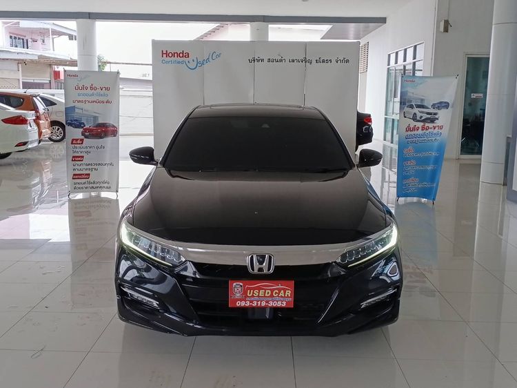 Honda Accord 2019 2.0 Hybrid Tech Sedan เบนซิน ไม่ติดแก๊ส เกียร์อัตโนมัติ ดำ รูปที่ 2