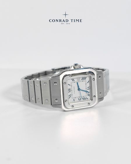 Cartier Santos 2960 Silver Dial Stainless steel 1996 29 mm. Fullset 99 รูปที่ 6