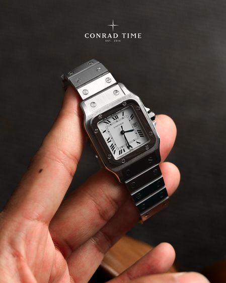 Cartier Santos 2960 Silver Dial Stainless steel 1996 29 mm. Fullset 99