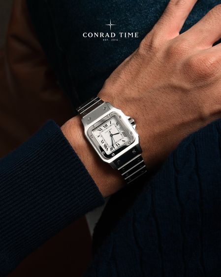 Cartier Santos 2960 Silver Dial Stainless steel 1996 29 mm. Fullset 99 รูปที่ 3