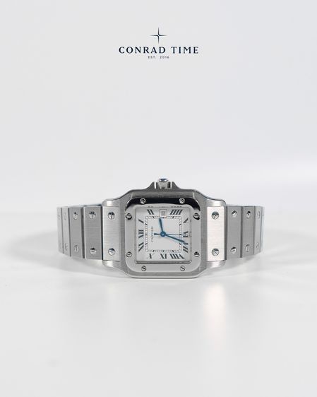 Cartier Santos 2960 Silver Dial Stainless steel 1996 29 mm. Fullset 99 รูปที่ 5