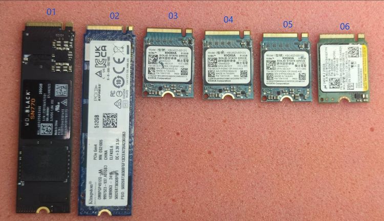 ขาย SSD M.2 NVMe สภาพดีหลายรายการ