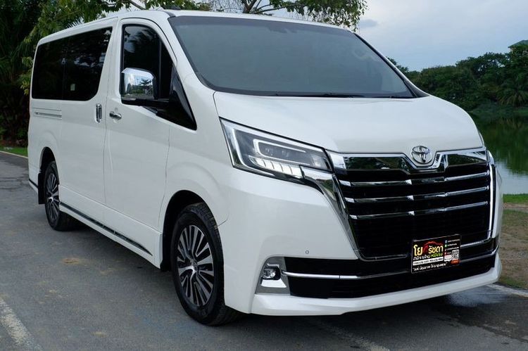 Toyota Majesty 2020 2.8 Premium Van ดีเซล ไม่ติดแก๊ส เกียร์อัตโนมัติ ขาว รูปที่ 3