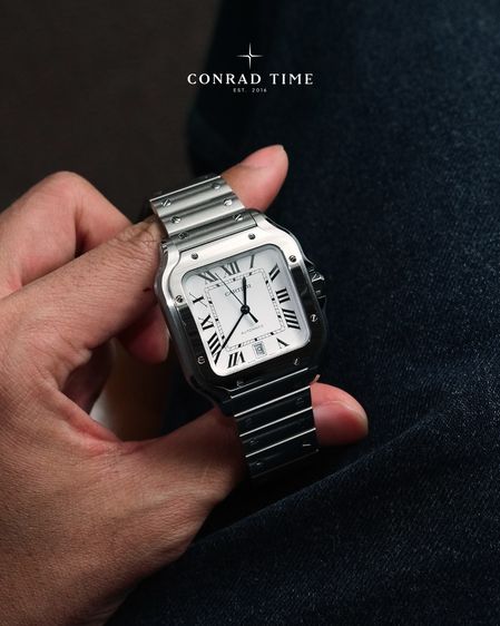 Cartier Santos WSSA0018 Large Silver Dial Stainless steel 2025 47.5 x 39.8 mm. Fullset 