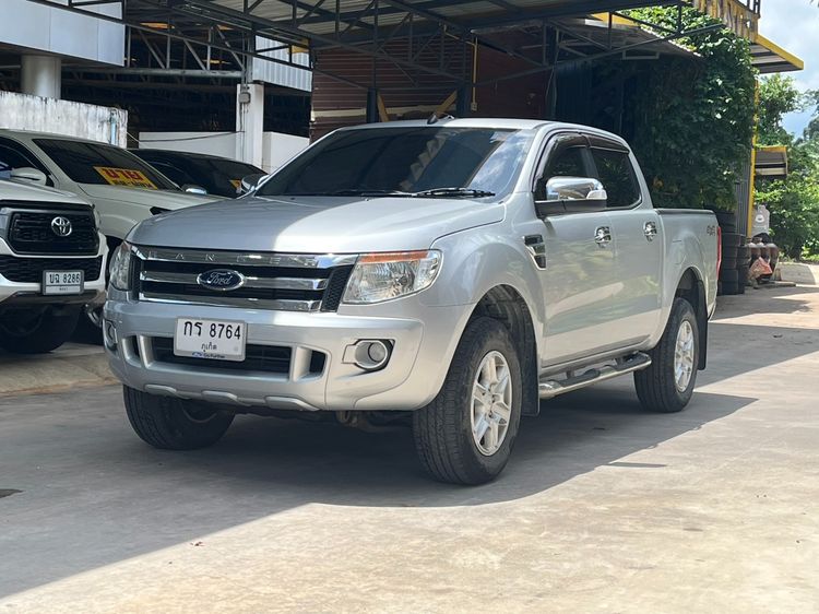 Ford Ranger 2014 2.2 XLT 4WD Pickup ดีเซล ไม่ติดแก๊ส เกียร์ธรรมดา เงิน