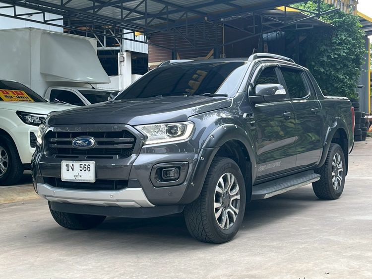 Ford Ranger 2019 2.0 Turbo Hi-Rider Wildtrak Pickup ดีเซล ไม่ติดแก๊ส เกียร์อัตโนมัติ เทา