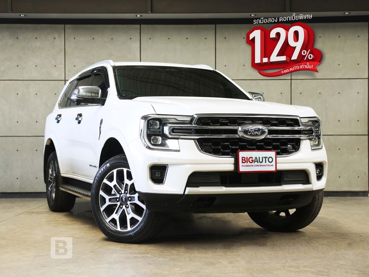 รถ Ford Everest 2.0 Bi-Turbo Titanium+ 4WD สี ขาว