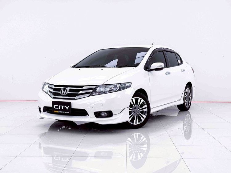 Honda City 2013 1.5 Sv i-VTEC Sedan เบนซิน ไม่ติดแก๊ส เกียร์อัตโนมัติ ขาว