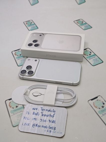 256 GB ขาย เทิร์น iPhone 17 Pro Max 256 Silver ศูนย์ไทย สภาพใหม่เอี่ยม อุปกรณ์ครบยกกล่อง ประกันยาว 8 เดือน สุขภาพแบต 100 เพียง 42,990 บาท ครับ