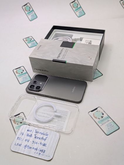 256 GB ขาย เทิร์น Infinix Note 60 Pro Ram 8 Rom 256 ศูนย์ไทย อายุ 1 วัน สภาพใหม่เอี่ยม อุปกรณ์ครบยกกล่อง ประกันยาว เพียง 7,590 บาท เท่านั้น ครับ