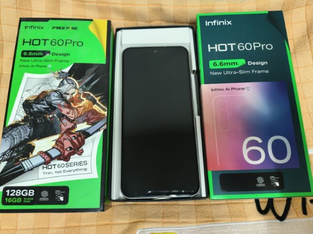 128 GB มือถือสำหรับเล่นเกมส์ infinix Hot 60 Pro 