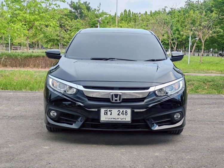 Honda Civic 2017 1.8 EL i-VTEC Sedan เบนซิน ไม่ติดแก๊ส เกียร์อัตโนมัติ ดำ รูปที่ 2
