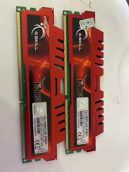 ที่เก็บข้อมูลและเมมโมรี่การ์ด ขาย ram 2gb คู่ ddr3 1600mh ตัวละ รวม 4gb 250--