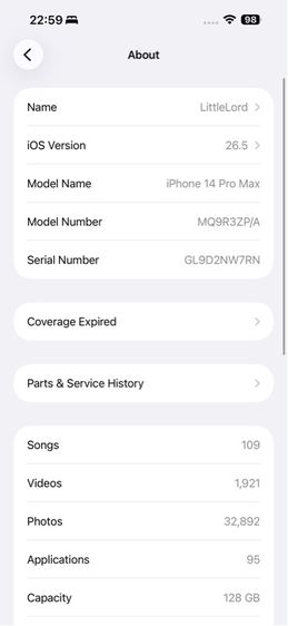 ไอโฟน 14 promax 128GB สีทอง รูปที่ 13
