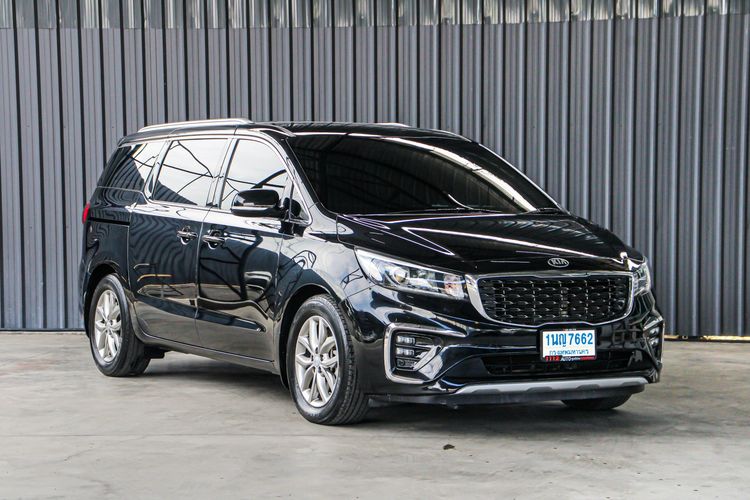 Kia Grand Carnival 2019 2.2 EX Utility-car ดีเซล ไม่ติดแก๊ส เกียร์อัตโนมัติ ดำ รูปที่ 3