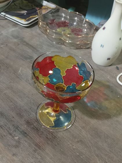แก้วเพ้นลาย Stained Glass

