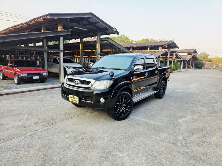 Toyota Hilux Vigo 2009 3.0 G 4X4 VN Turbo Pickup ดีเซล ไม่ติดแก๊ส เกียร์ธรรมดา ดำ รูปที่ 2