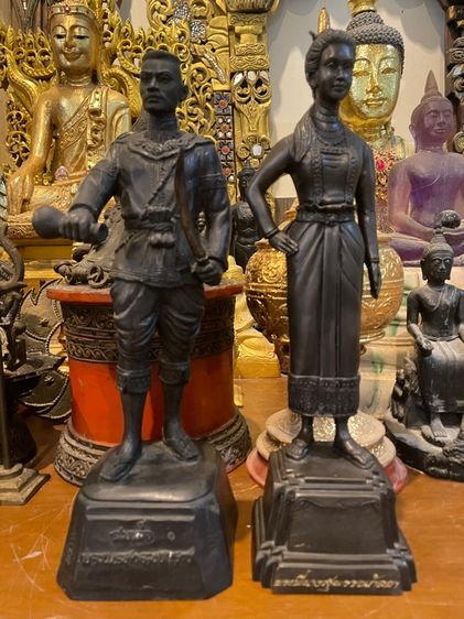 อื่นๆ ชุดบูชา พระนเรศวรและพระนางสุพรรณกัลยา เนื้อโลหะ