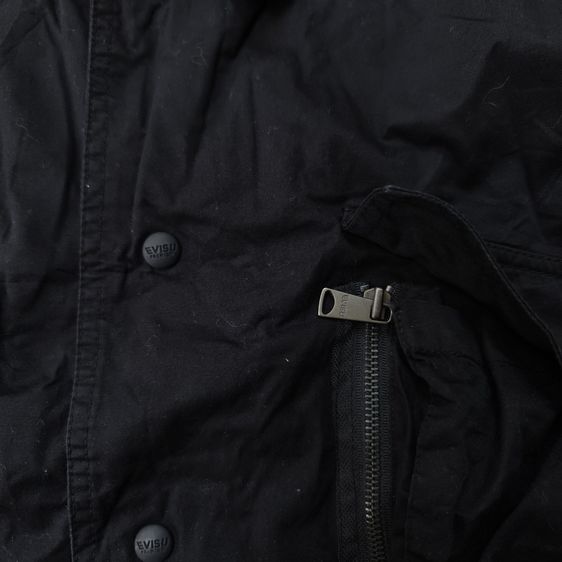 Evisu Black Varsity Jacket รอบอก 51” รูปที่ 9