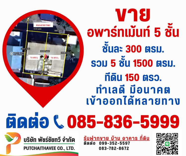 ตกแต่งครบ สร้างเสร็จก่อน 2010 ขายอพาร์ทเม้นท์ 5 ชั้น ทำเลทอง ซอยลาพร้าว 93 รูปที่ 2