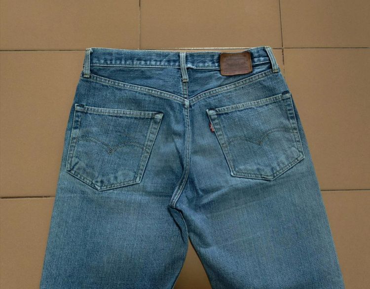 ขายตามสภาพเซอร์ Levis 501วินเทจ ยุค 80s 90s ถุงกระเป๋าสกรีน Made in USA แท้ กระดุมปั๊ม 501 รูปที่ 7