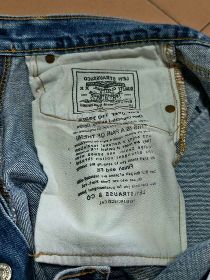 ขายตามสภาพเซอร์ Levis 501วินเทจ ยุค 80s 90s ถุงกระเป๋าสกรีน Made in USA แท้ กระดุมปั๊ม 501 รูปที่ 11