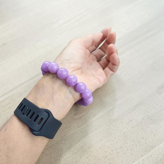 สร้อยข้อมือหยกแท้ หยกสีม่วง Lavender Jade รูปที่ 4
