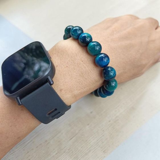 สร้อยข้อมือหินแท้ หินตาเสือสีฟ้า Blue Tiger's Eye รูปที่ 11