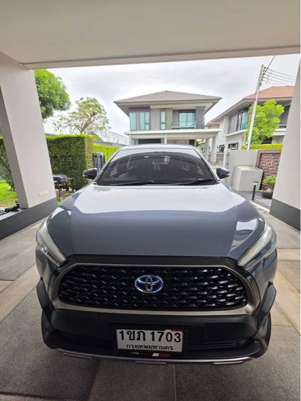 รถ Toyota Corolla Cross 1.8 Hybrid Premium สี ฟ้า