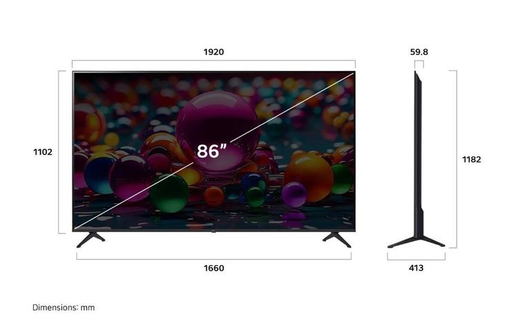 LG UHD AI 4K SMART TV 86" - excellent condition  รูปที่ 6