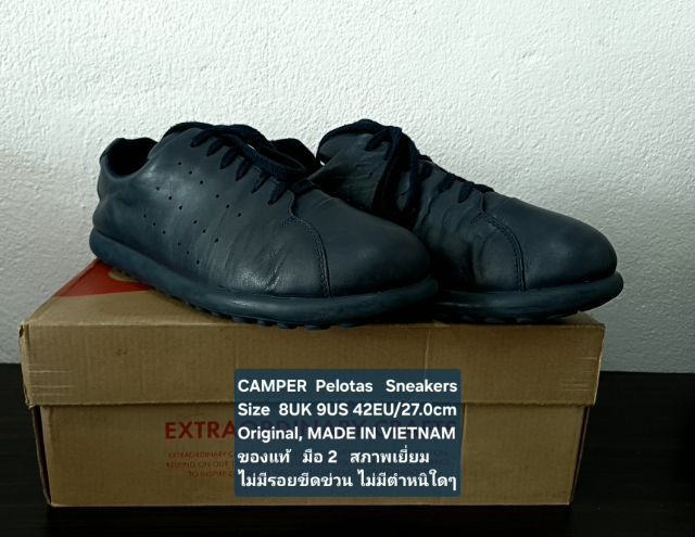 CAMPER Pelotas XLite Sneakers, Unisex 8UK 42EU(27.0cm) Original ของแท้ มือ 2 สภาพเยี่ยม, รองเท้า CAMPER หนังแท้สวย พื้นเต็ม ไม่มีตำหนิใดๆ รูปที่ 4