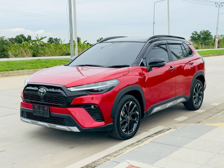 รถ Toyota Corolla Cross 1.8 HEV GR Sport สี แดง