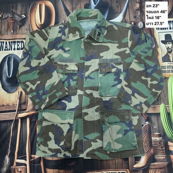 เสื้อสนาม U.S. ARMY Woodland Camo แท้ มือสองสภาพสวย