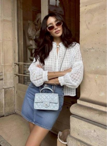 Zara แท้ เสื้อแขนยาว สีขาว 