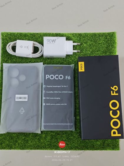 POCO F6 แรม8รอม256GB สภาพสวย อุปกรณ์ครบ แบตปกติไม่ไหล เล่นเกม ไถฟีดสบายๆ ไม่กระตุก ข้อมูลเพิ่มเติมทักแชทมาครับ 