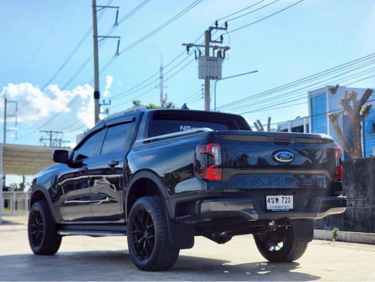 Ford Ranger 2022 2.0 Bi-Turbo 4WD Wildtrak Pickup ดีเซล ไม่ติดแก๊ส เกียร์อัตโนมัติ ดำ รูปที่ 4