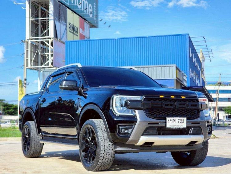 รถ Ford Ranger 2.0 Bi-Turbo 4WD Wildtrak สี ดำ