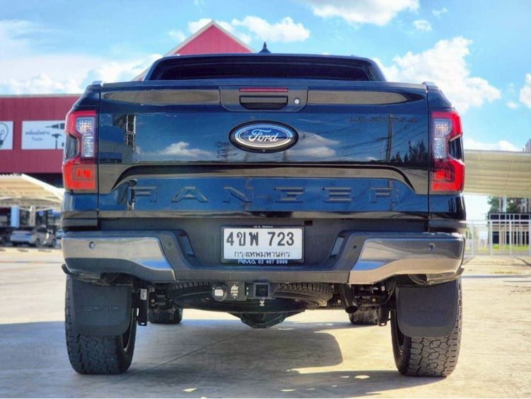 Ford Ranger 2022 2.0 Bi-Turbo 4WD Wildtrak Pickup ดีเซล ไม่ติดแก๊ส เกียร์อัตโนมัติ ดำ รูปที่ 3