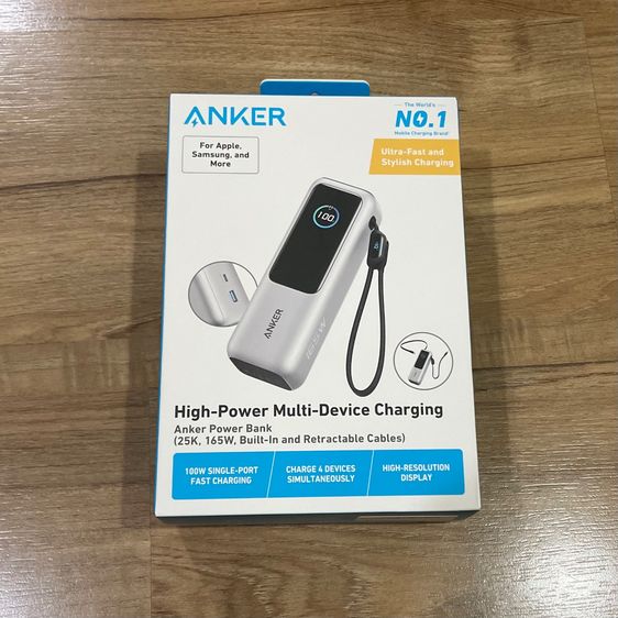 Anker Laptop PowerBank 25000mAh 165W สายชาร์จในตัวพับเก็บได้ 70 cm.
