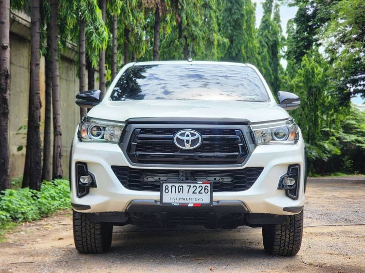 Toyota Hilux Revo 2019 Double Cab Prerunner 2x4 2.4 Rocco Pickup ดีเซล ไม่ติดแก๊ส เกียร์อัตโนมัติ ขาว รูปที่ 2