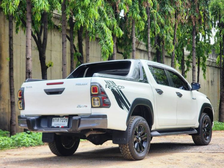 Toyota Hilux Revo 2019 Double Cab Prerunner 2x4 2.4 Rocco Pickup ดีเซล ไม่ติดแก๊ส เกียร์อัตโนมัติ ขาว รูปที่ 4